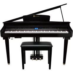 Flash Sale 😉 Williams Williams Symphony Grand Digital Piano With Bench Ebony Polish 🤩