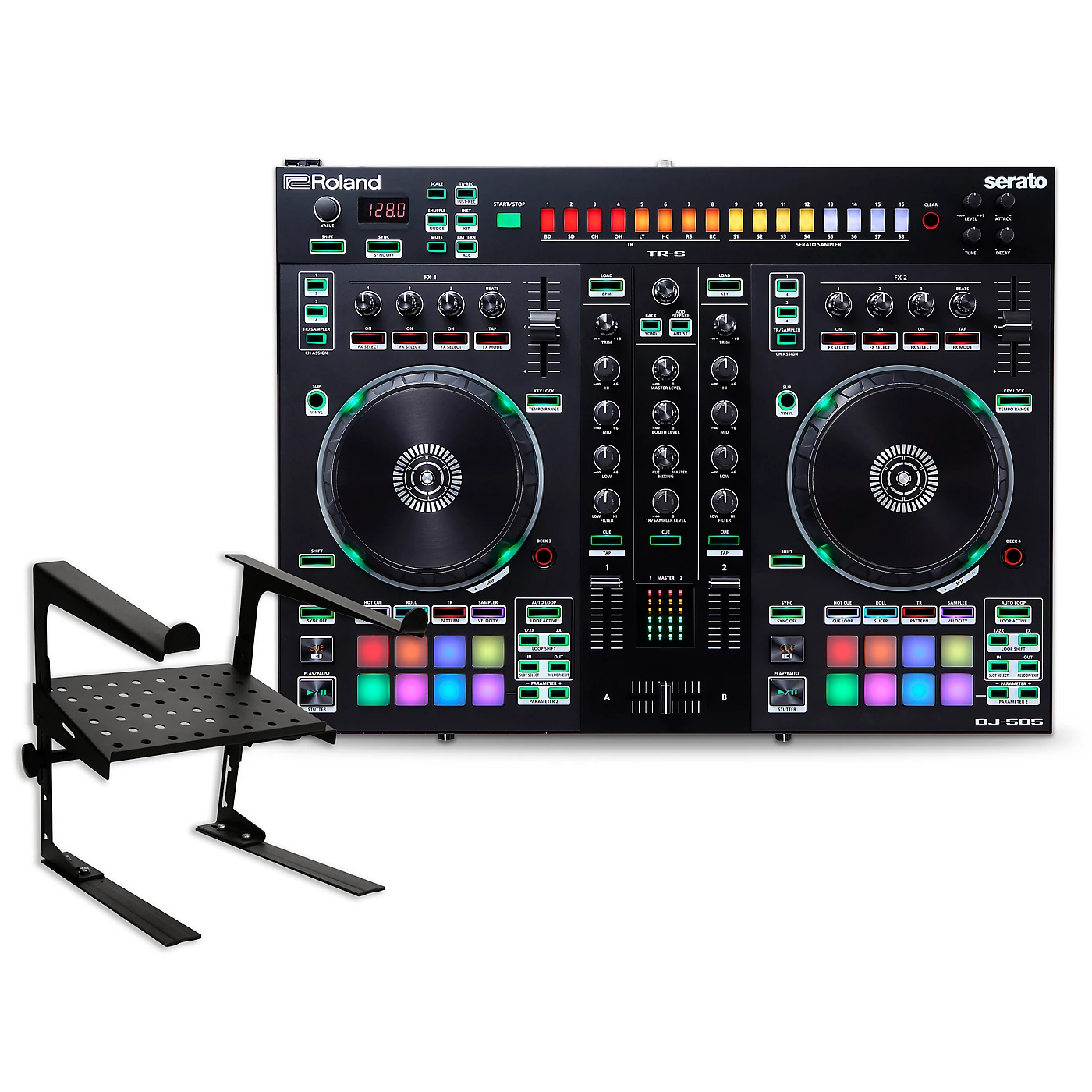 Roland DJ-505 DJ Controller with Laptop Stand Outlet ???? Roland Roland DJ-505 DJ Controller With Laptop Stand ???? -Kawai shop L26148000000000 00 1400x1400 1