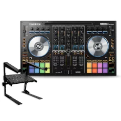 Cheap ???? Reloop Mixon 4 DJ Controller With Laptop Stand ????