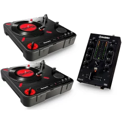 Deals ???? Numark Numark Portablism Battle Bundle With PT-01 Scratch Turntables And RPM-100 Portable DJ Mixer ????