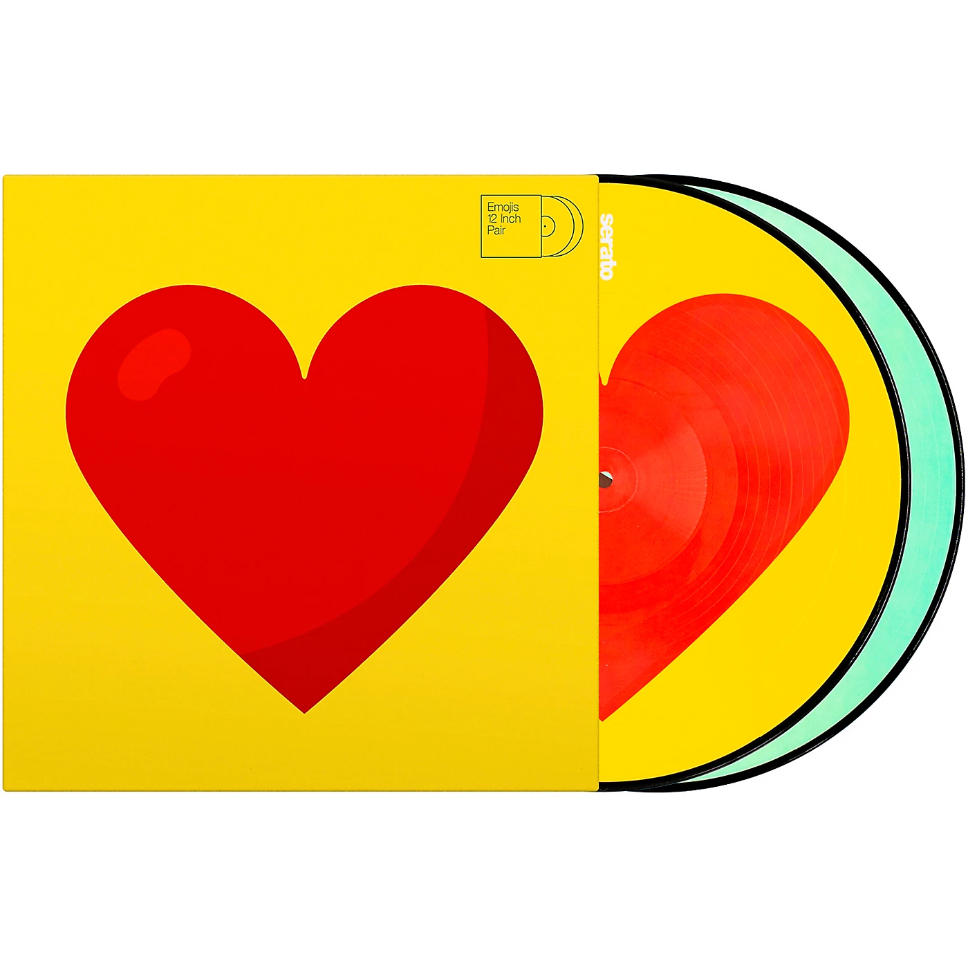 SERATO Emoji #3 Donut/Heart 12" Control Vinyl Pair Hot Sale ???? SERATO Emoji #3 Donut/Heart 12" Control Vinyl Pair ???? -Kawai shop L74963000000000 00 1400x1400 1