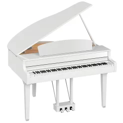 Flash Sale ???? Yamaha Yamaha Clavinova CLP-795GP Digital Grand Piano With Bench Polished White ????