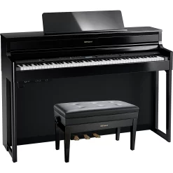 Deals ???? Roland Roland HP704 Digital Upright Piano With Bench Polished Ebony ????